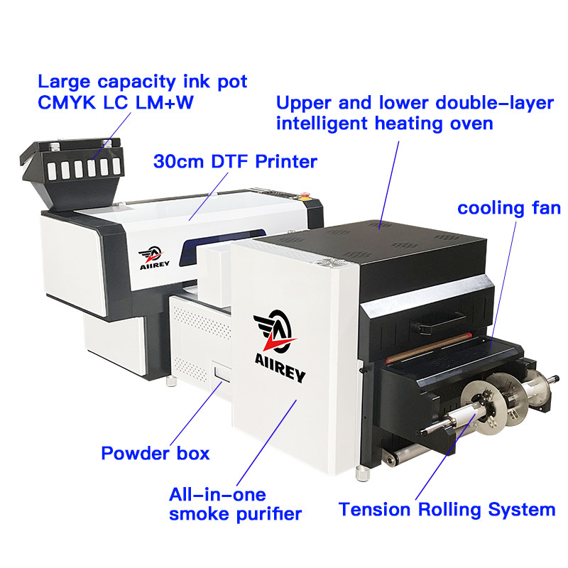 Podwójna głowica High Speed ​​40cm DTF Printing Machine T Shirt Heat Transfer Dtf Printer
