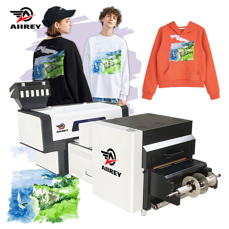 9 kolorów A2 DTF Printer CMYK+LC+LM+Neon Y+Neon M+W Podwójne głowice EPSON I3200
