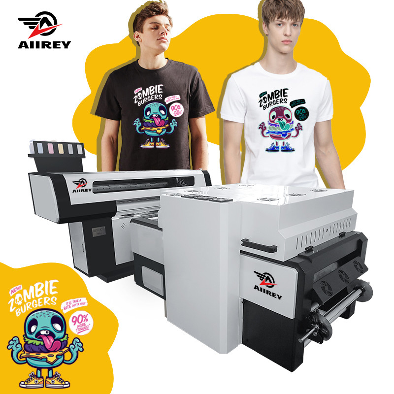 Wysokiej prędkości drukarka DTF 60cm z oczyszczaczem dymu w jednym Max Print Size 650mm