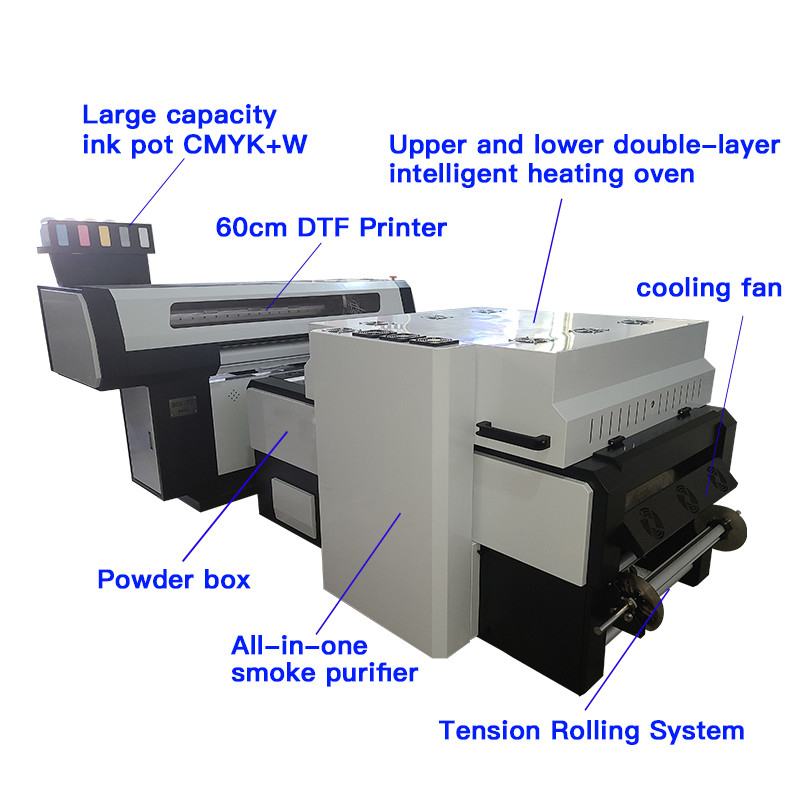 CMYK Kolorowa drukarka termotransferowa T Shirt Dtf Printer